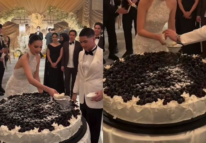 Wedding Cake Al Ghazali dan Alyssa Daguise Bikin Netizen Penasaran, Ternyata Khas Italia!