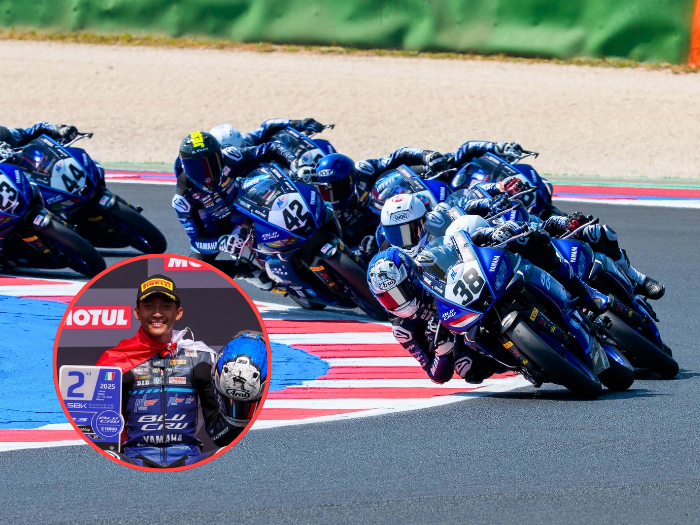 Arai Agaska, Bintang Muda Lombok Naik Podium di Misano Italia