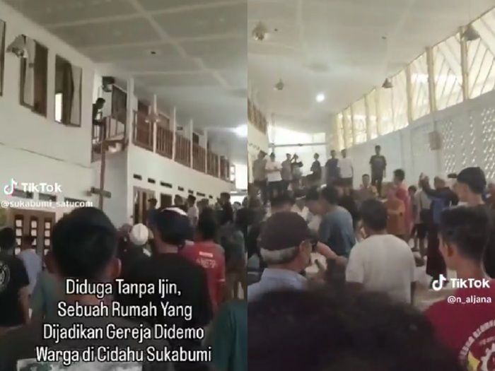 Heboh Aksi Intoleransi di Sukabumi, Warga Geruduk dan Rusak Gereja yang Diduga Tak Berizin