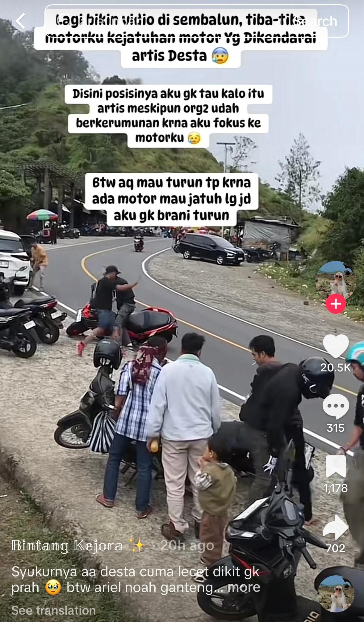Desta Kecelakaan Motor di Sembalun, Kesaksian Wanita yang Ungkap Kejadian Viral