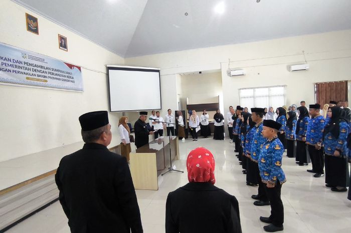 20 PPPK Resmi Dilantik, Kepala BKKBN Provinsi Gorontalo Tekankan Integritas dan Tanggung Jawab Pegawai