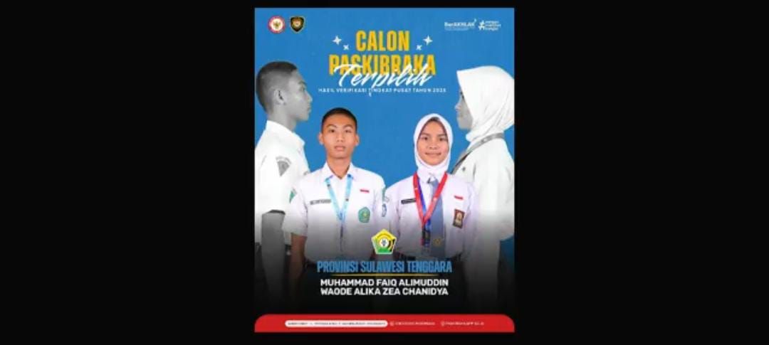 Wa Ode Alika Zea Chanidya Asal Muna Barat Terpilih sebagai Paskibraka Nasional