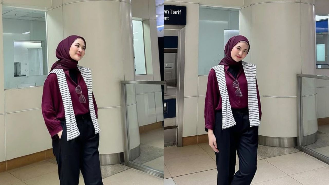 5 Warna Baju yang Cocok Dipadukan dengan Hijab Burgundy