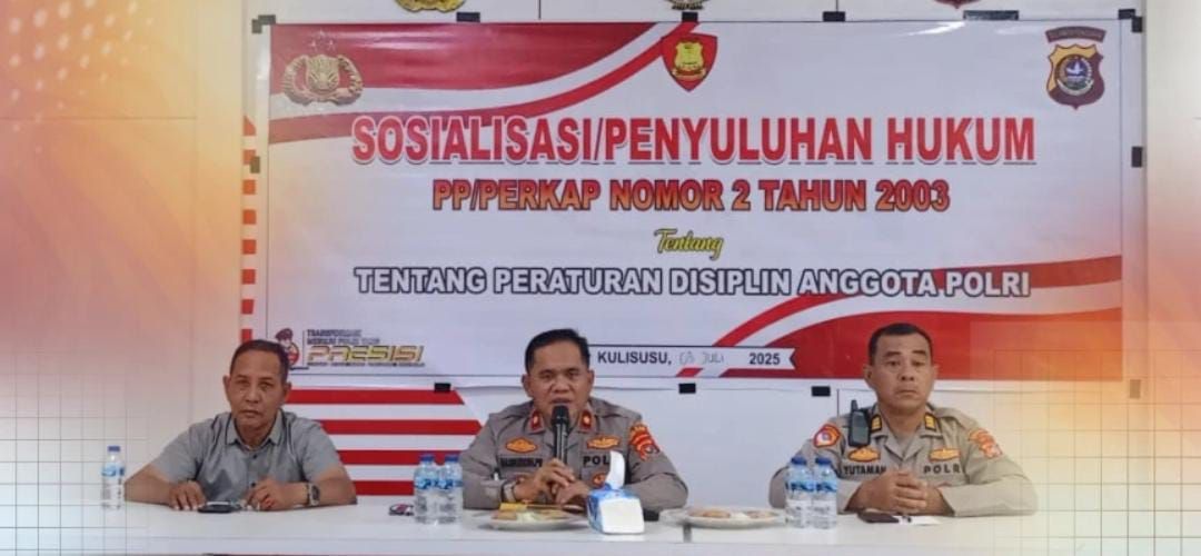 Wakapolres Butur Tegaskan Sikap Disiplin, Gelar Penyuluhan untuk Anggota Polri