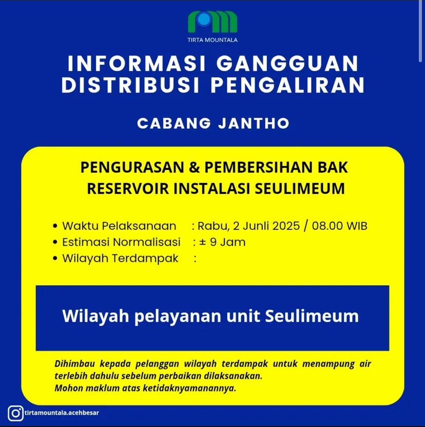 Warga Aceh Besar Krisis Air Bersih, Kinerja PDAM Dipertanyakan