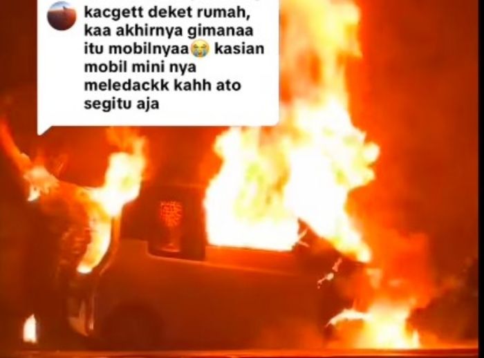 Wuling Air EV Terbakar di Bandung, Api Muncul aaat Mobil Sedang Melaju