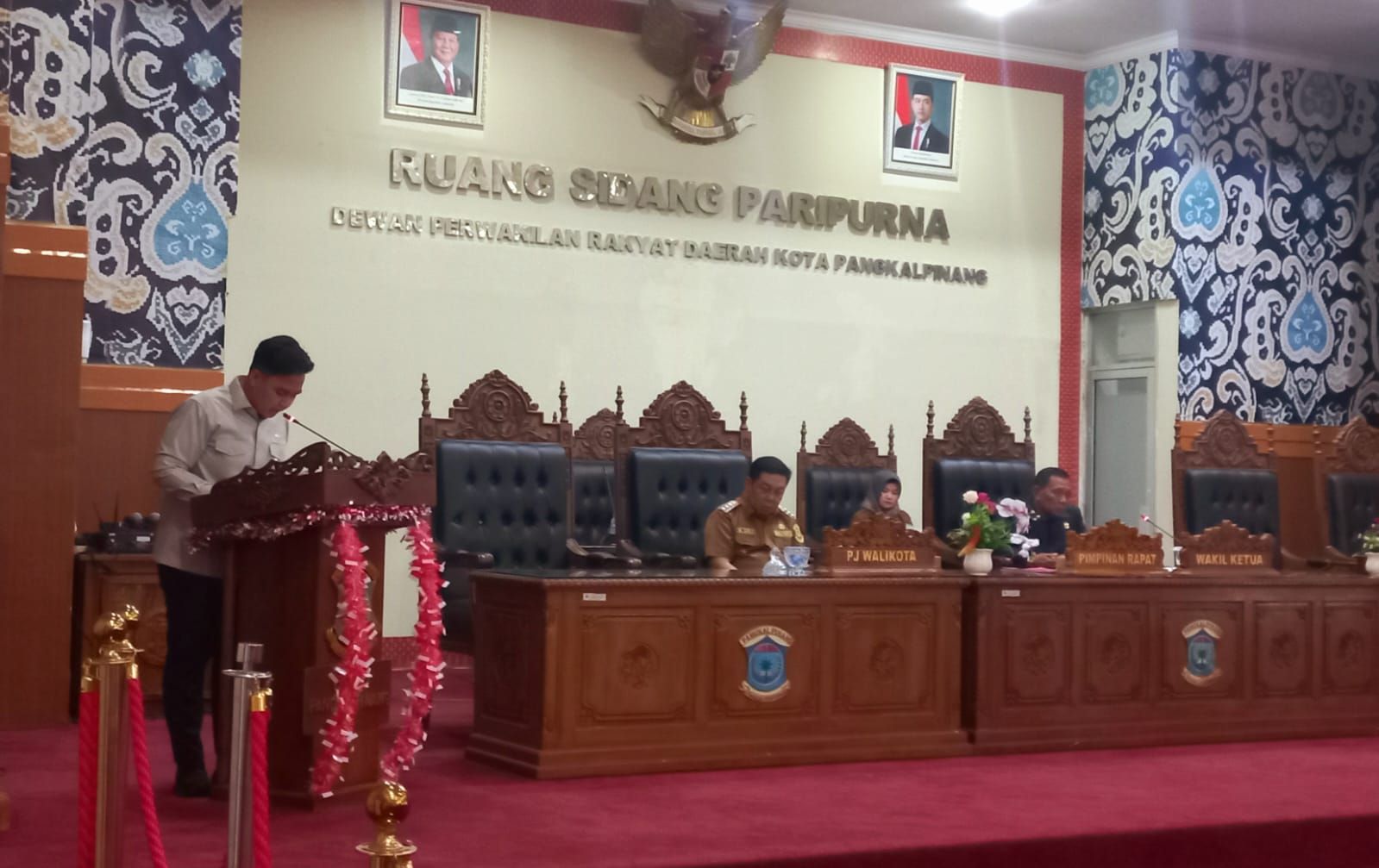 Rapat Paripurna Pertanggungjawaban APBD 2024, Pj Wali Kota Pangkalpinang Bersyukur Semua Fraksi Menyetujui