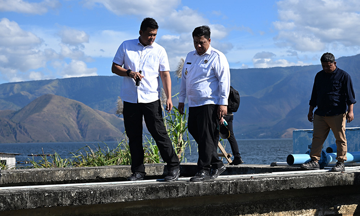 Bobby Nasution Tinjau Reservoir Tirtanadi Samosir, Mau Tingkatkan Kualitas Air Bersih
