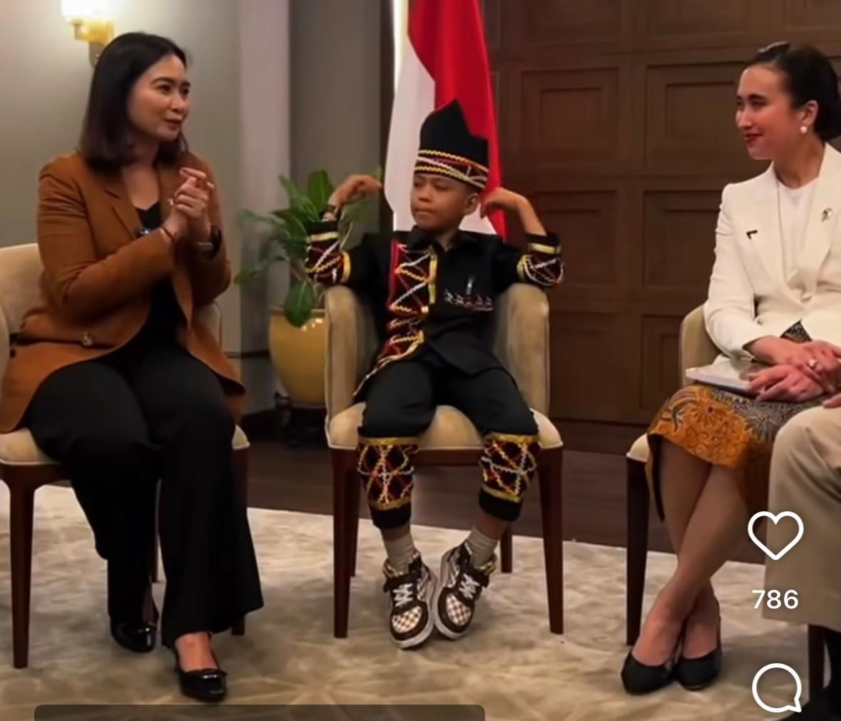 Bocah Viral Dhika Pacu Jalur Ketemu Menpar Widiyanti, Bikin Tren Aura Farming sampai Chit-chat Bareng