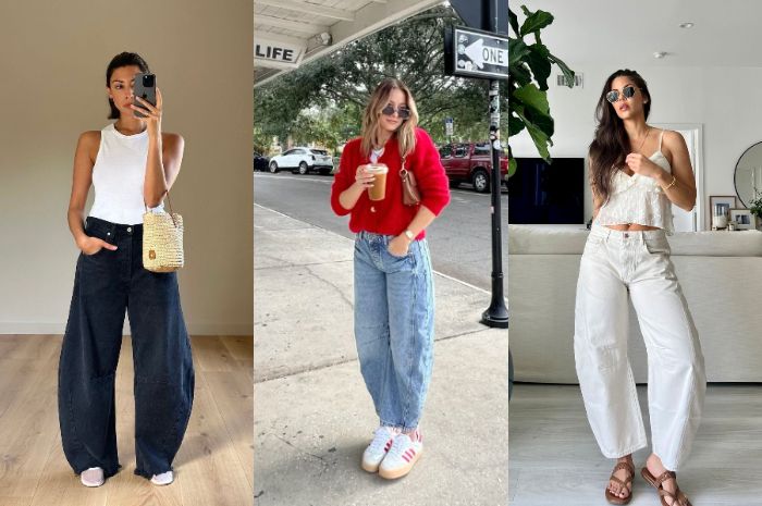 Inspirasi Outfit dengan Barrel Jeans yang Bikin Gaya Makin Maksimal, Wajib Punya!