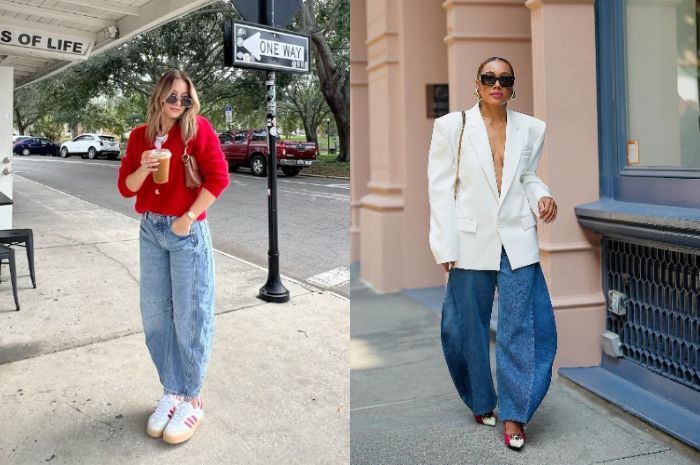 Inspirasi Outfit dengan Barrel Jeans yang Bikin Gaya Makin Maksimal, Wajib Punya!