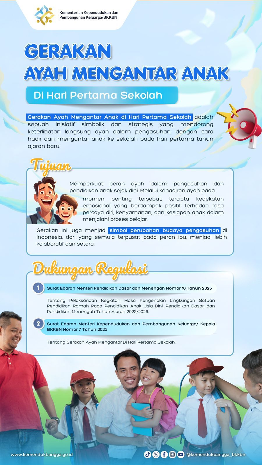 Gubernur Bangka Belitung Ajak Ayah Mengantar Anak di Hari Pertama Sekolah