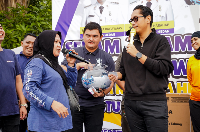 Senam Bersama Meriahkan HUT Kota Medan ke-435 di Kecamatan Medan Kota