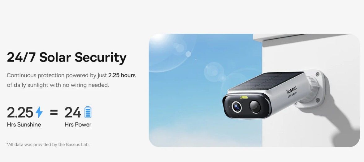 Baseus S1 Lite, Kamera CCTV dengan Rekaman 2K, Panel Surya Terintegrasi, dan Fitur Unggulan Lain