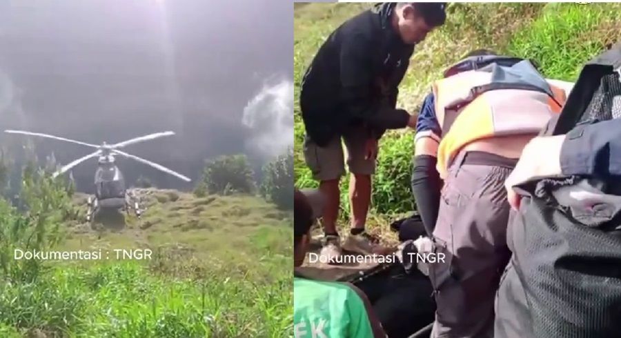 3 Fakta Pendaki Swiss Jatuh di Gunung Rinjani: Dievakuasi dengan Helikopter!