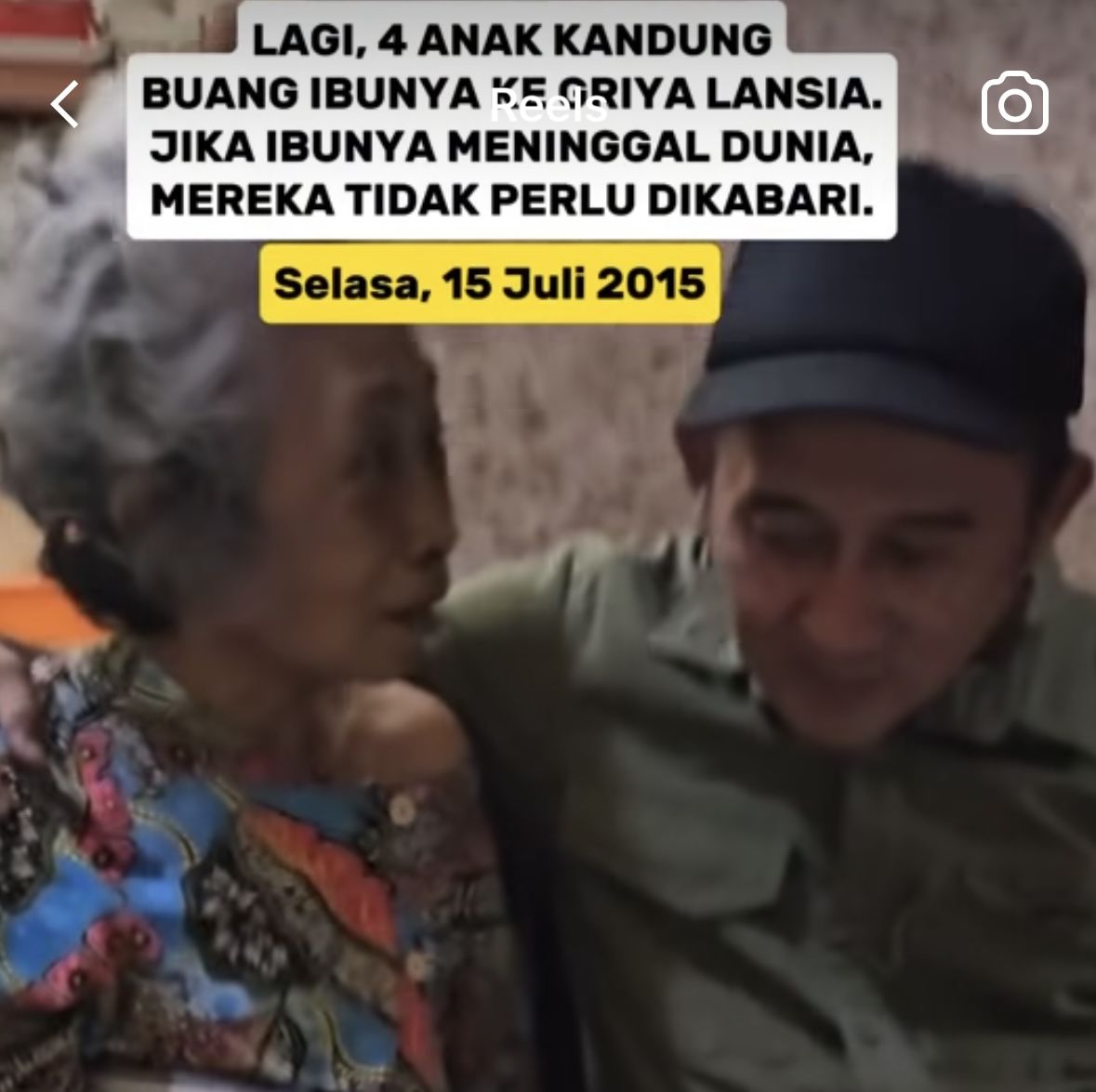 Momen Haru Petugas Jemput Lansia Dititip ke Panti Jompo, 4 Anaknya Mantap Gak Mau Rawat