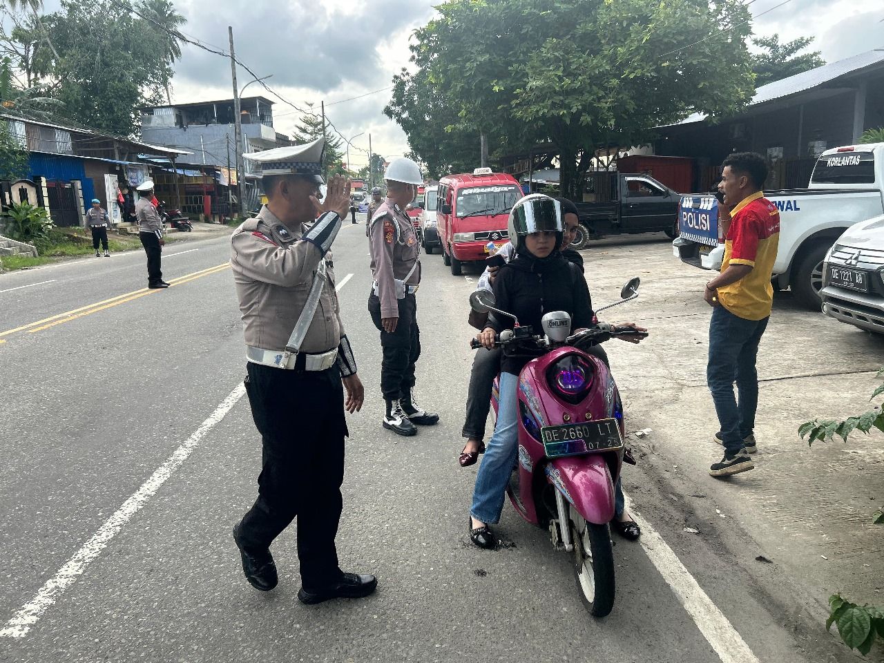 74 Pengendara Terjaring Operasi Patuh di Ambon, Kedapatan Tak Pakai Helm Hingga Ogah Gunakan Sabuk Pengaman