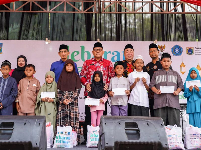 Pemkot dan Baznas Bazis Jakpus Gelar Lebaran Yatim dengan Beragam Kegiatan Seru