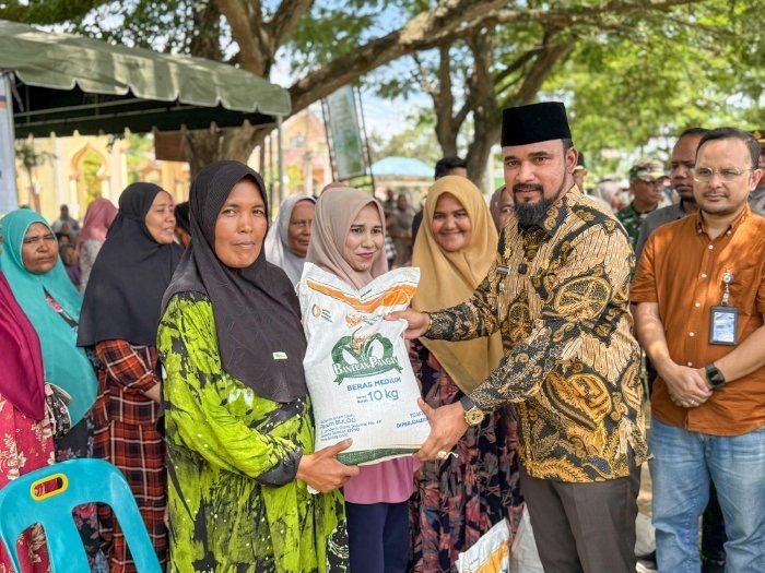 Aceh Timur Salurkan 869 Ton Beras untuk 43 Ribu KK, Pastikan Tepat Sasaran