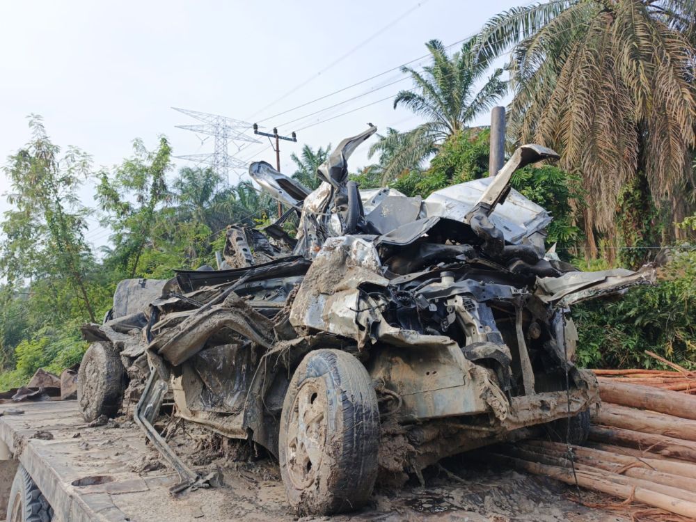 Lima Tewas,Tiga Kendaraan Terlibat Kecelakaan Maut di Pelalawan