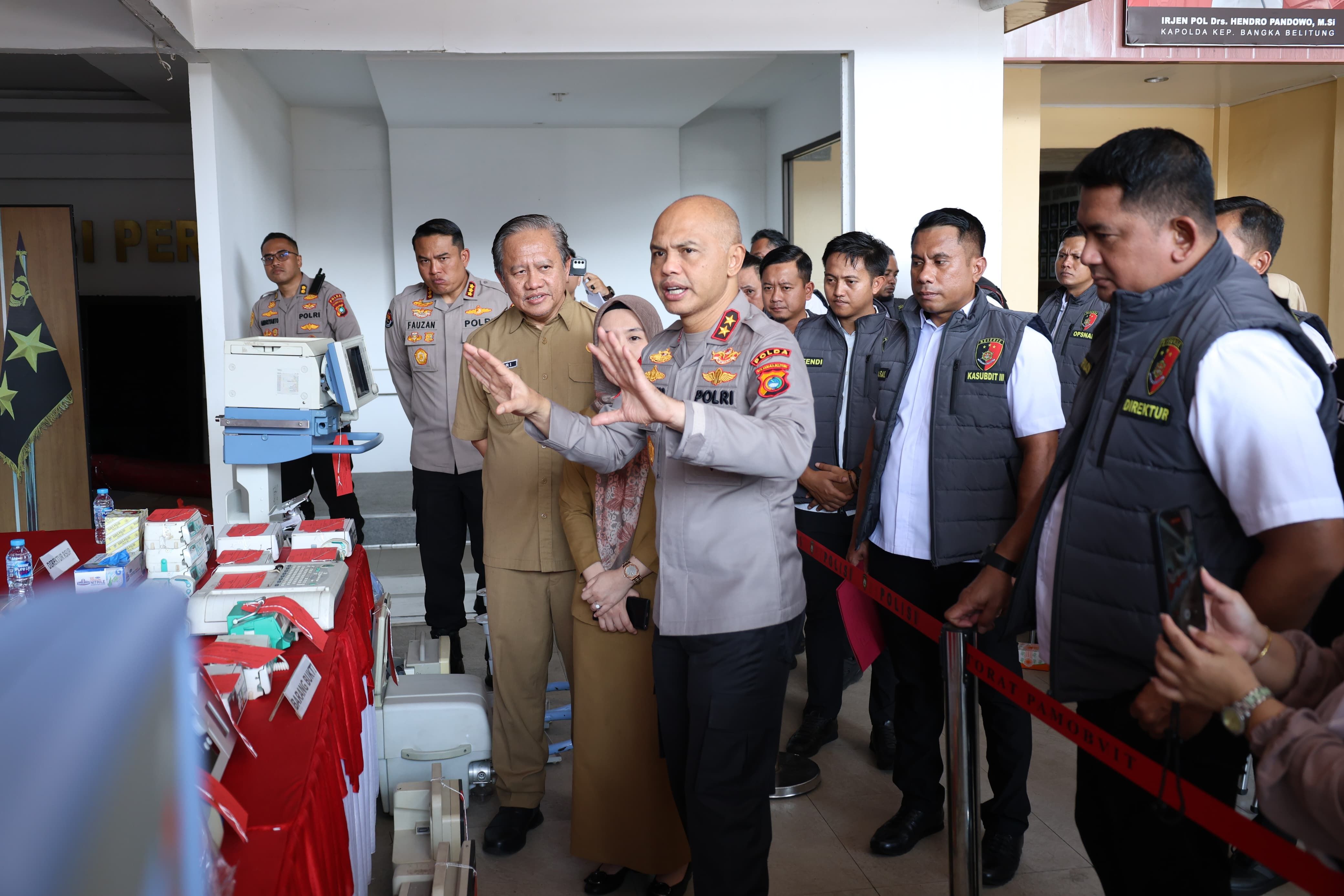 Polda Bangka Belitung Berhasil Ungkap Kasus Pencurian Ventilator Milik RSUP, 5 Diamankan, Sopir Ambulan Ikut Terlibat