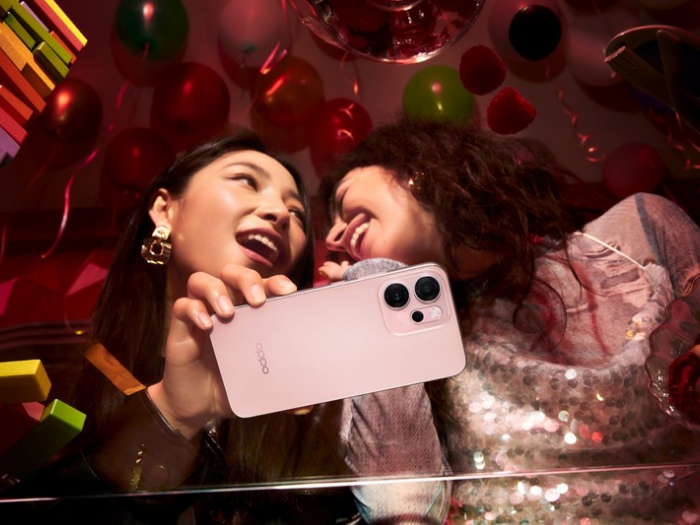 Oppo Reno 14 F 5G Hadir dengan Warna Pink Glossy, Desain Terinspirasi Mermaidcore