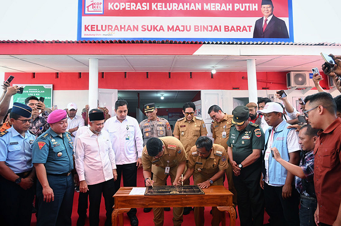 Gubernur Bobby Resmikan Koperasi Merah Putih Binjai: Omzet Bulanan Bisa Tembus Rp2,5 M