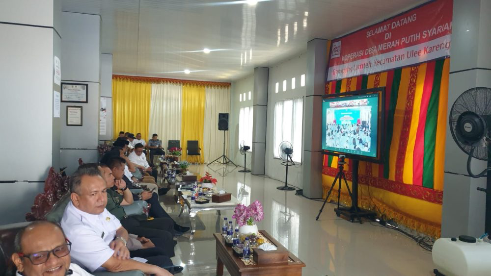 Aceh Ikut Andil, Desa Lamteh Masuk Daftar Peluncuran Kopdes Merah Putih Nasional