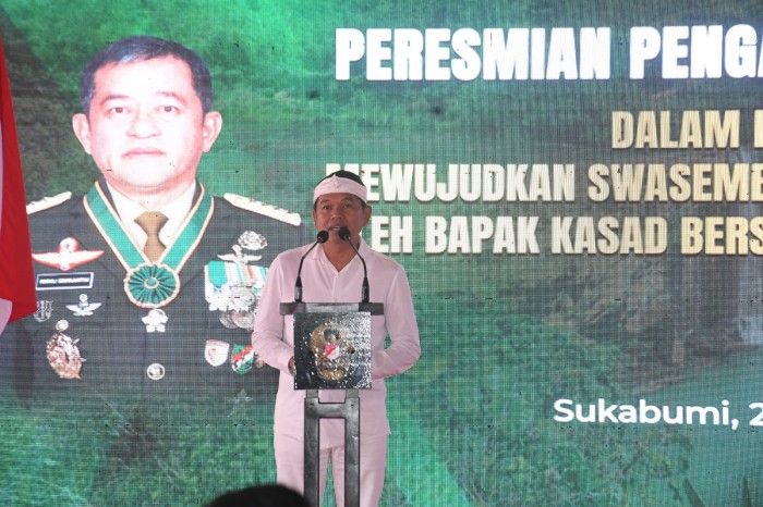 KSAD dan Gubernur Jabar Resmikan Sistem Irigasi Baru di Sukabumi untuk Tingkatkan Produktivitas Pertanian
