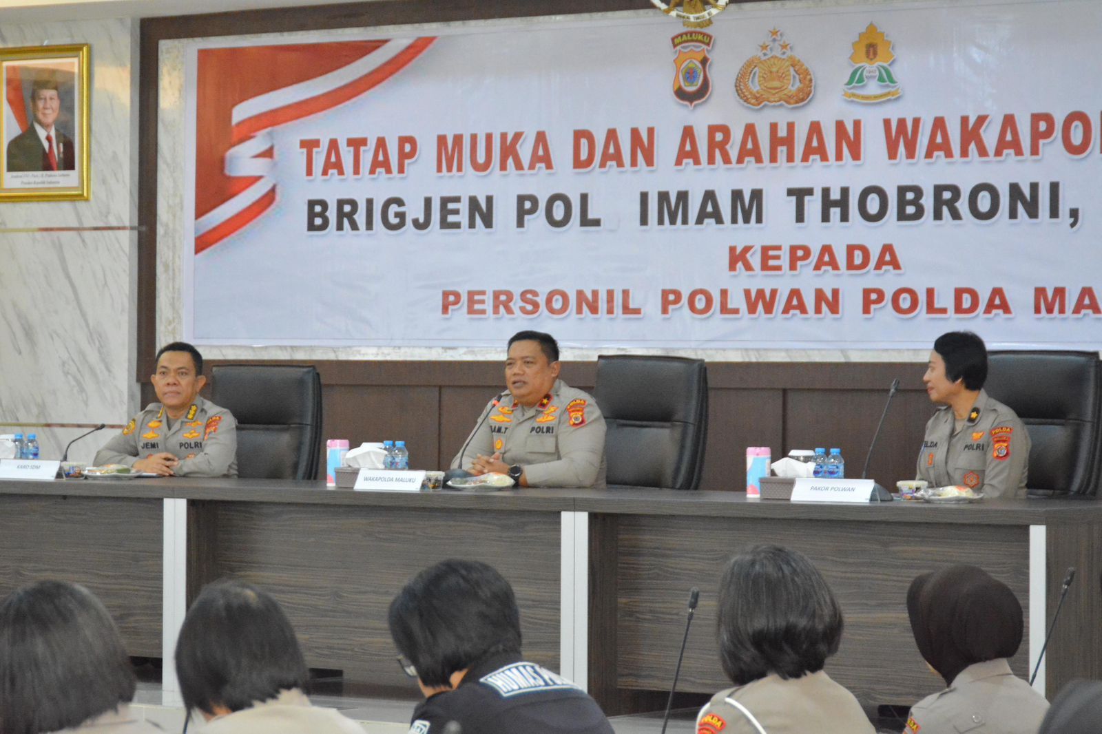 Temui Polwan Polda Maluku, Waka Polda: Peran Polwan Strategis dalam Dinamika Sosial Masyarakat