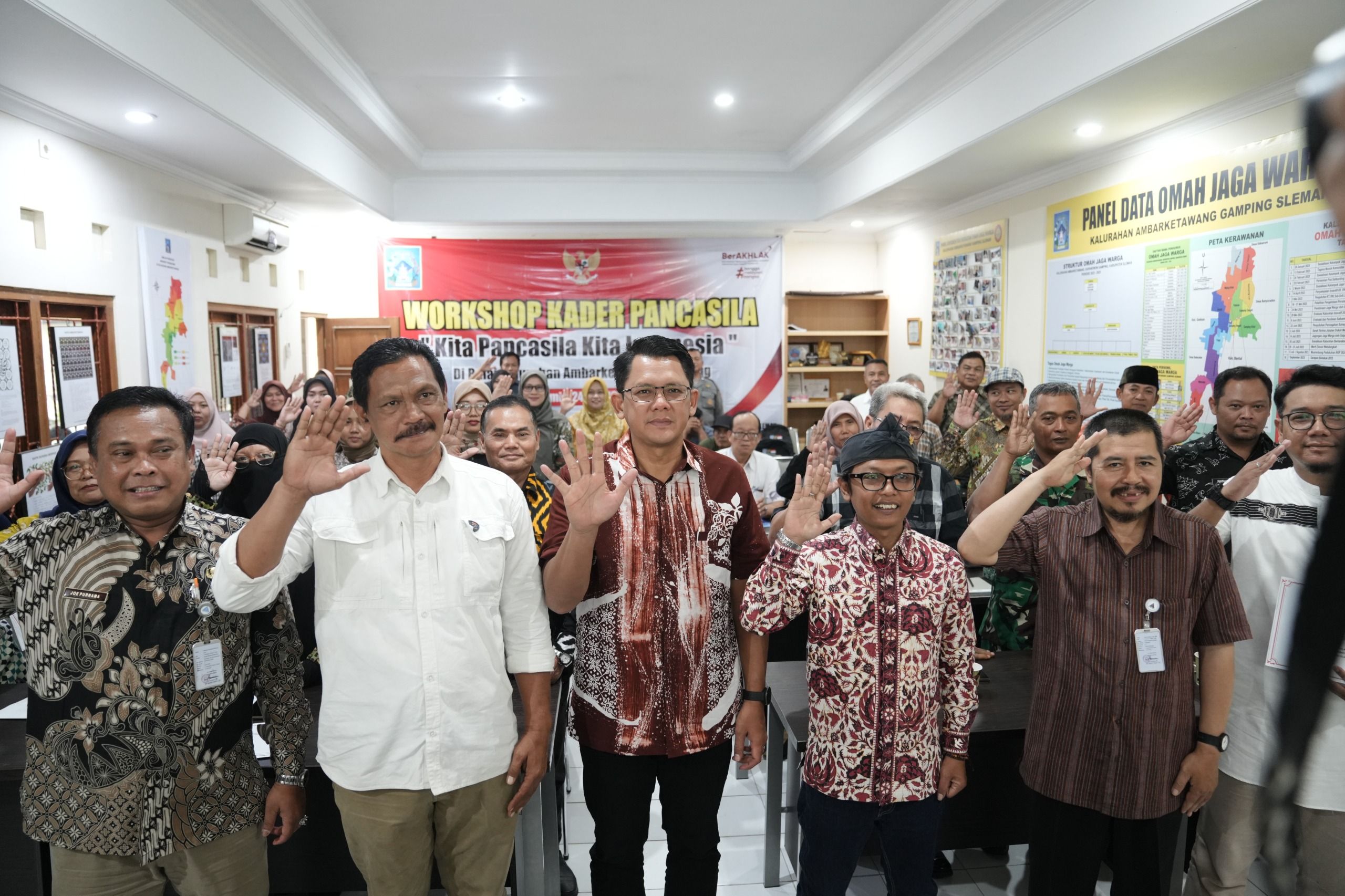 Pesan Wabup Sleman Danang yang Kukuhkan Kader Pancasila Kalurahan Ambarketawang