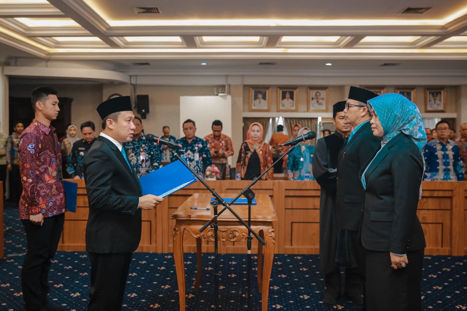 Dua Pejabat Eselon II Pemprov Lampung Dilantik, Riski Jadi Kadis DLH, Fitrianita Kadis Perpustakaan