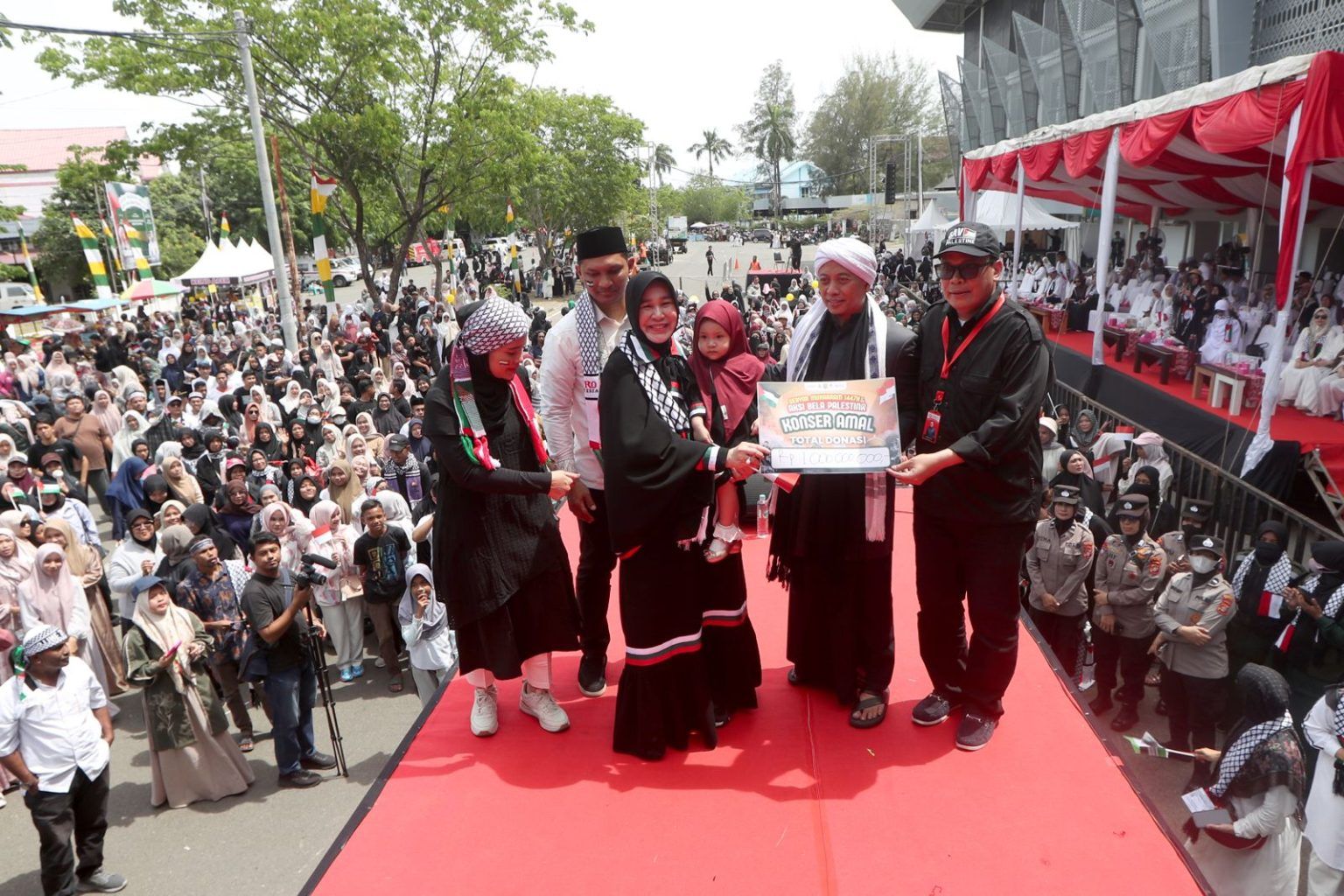 Ribuan Warga Aceh Turun ke Jalan, Donasi untuk Palestina Tembus Rp1 Miliar