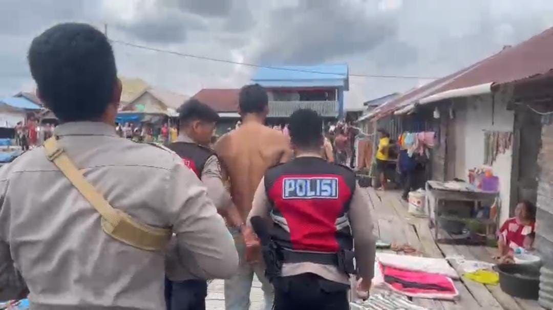 Warga Kampung Nelayan di Kuala Tungkal Ditikam Hingga Bersimbah Darah, Pelaku Diamankan Polisi
