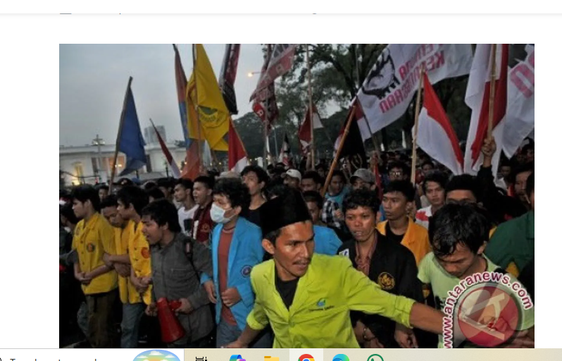 Demo BEM SI di Monas, Ribuan Polisi Siaga Penuh
