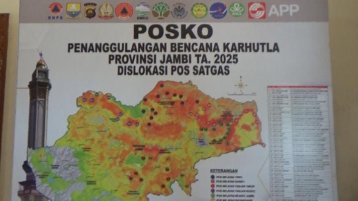 Karhutla di Jambi Makin Meluas, 421 Hektare Lahan Terbakar dan Api Belum Padam