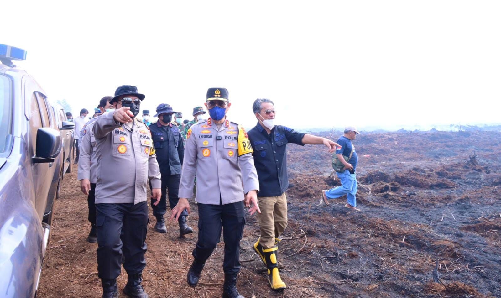 Polres Muaro Jambi dan Polda Jambi Bentuk Tim Gabungan Ungkap Dalang Karhutla di Desa Gambut Jaya