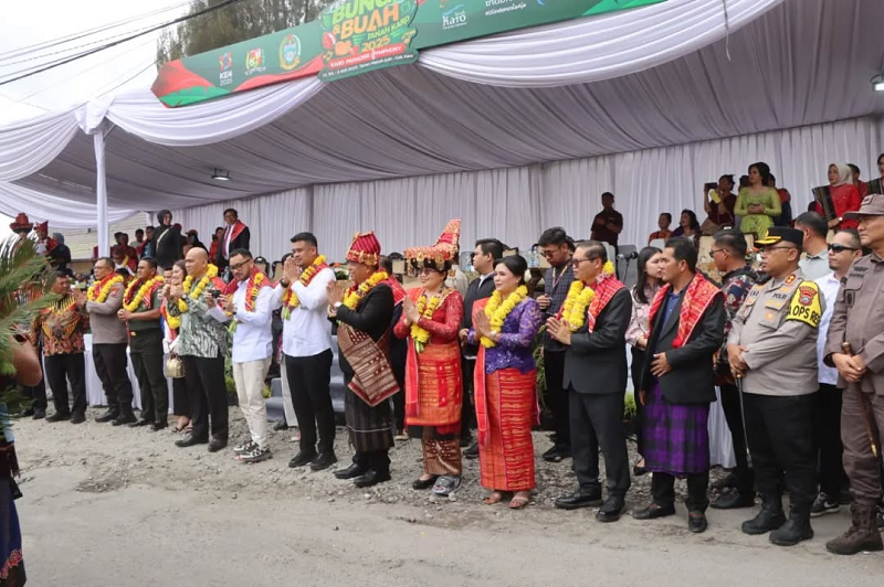 Berastagi Meriah, Polres Karo Siaga di Festival Bunga dan Buah 2025