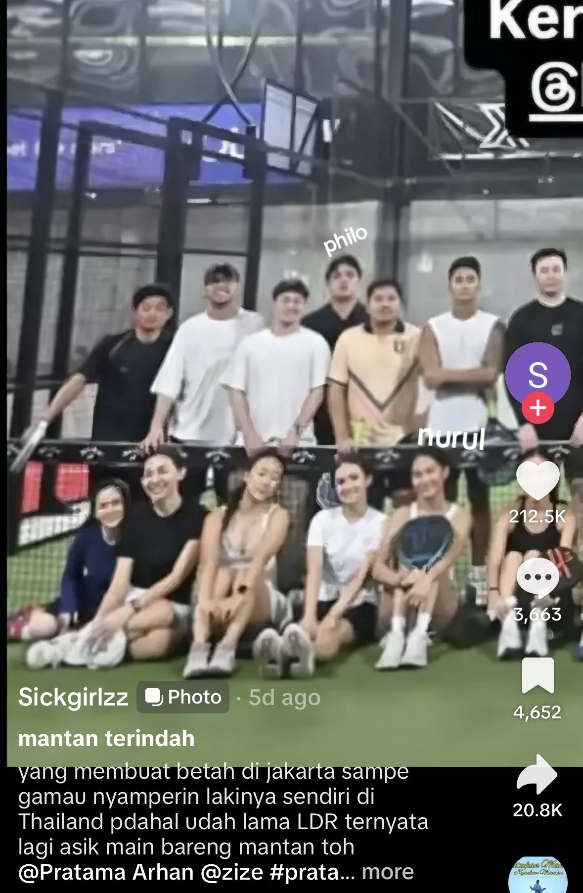 Gaya Outfit Azizah Salsha Kepergok Main Padel Bareng Mantan Pacar