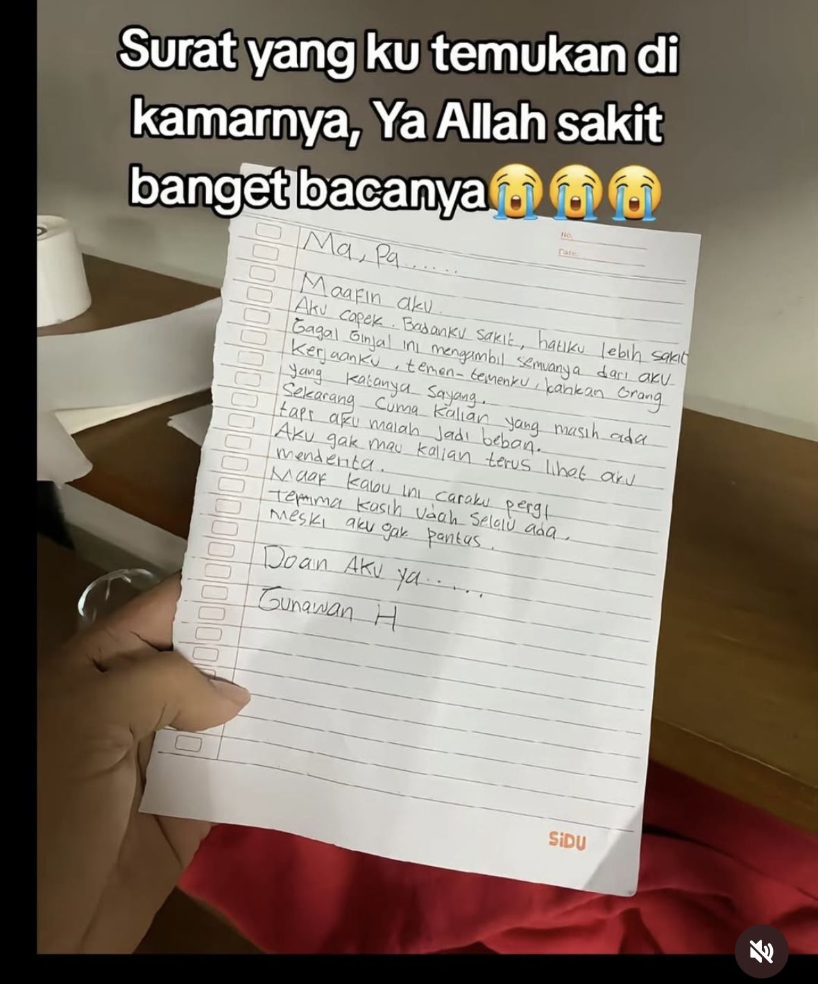 Pria Ini Diduga Nekat Akhiri Hidupnya Karena Gak Kuat Nahan Sakit Gagal Ginjal Berlarut-larut