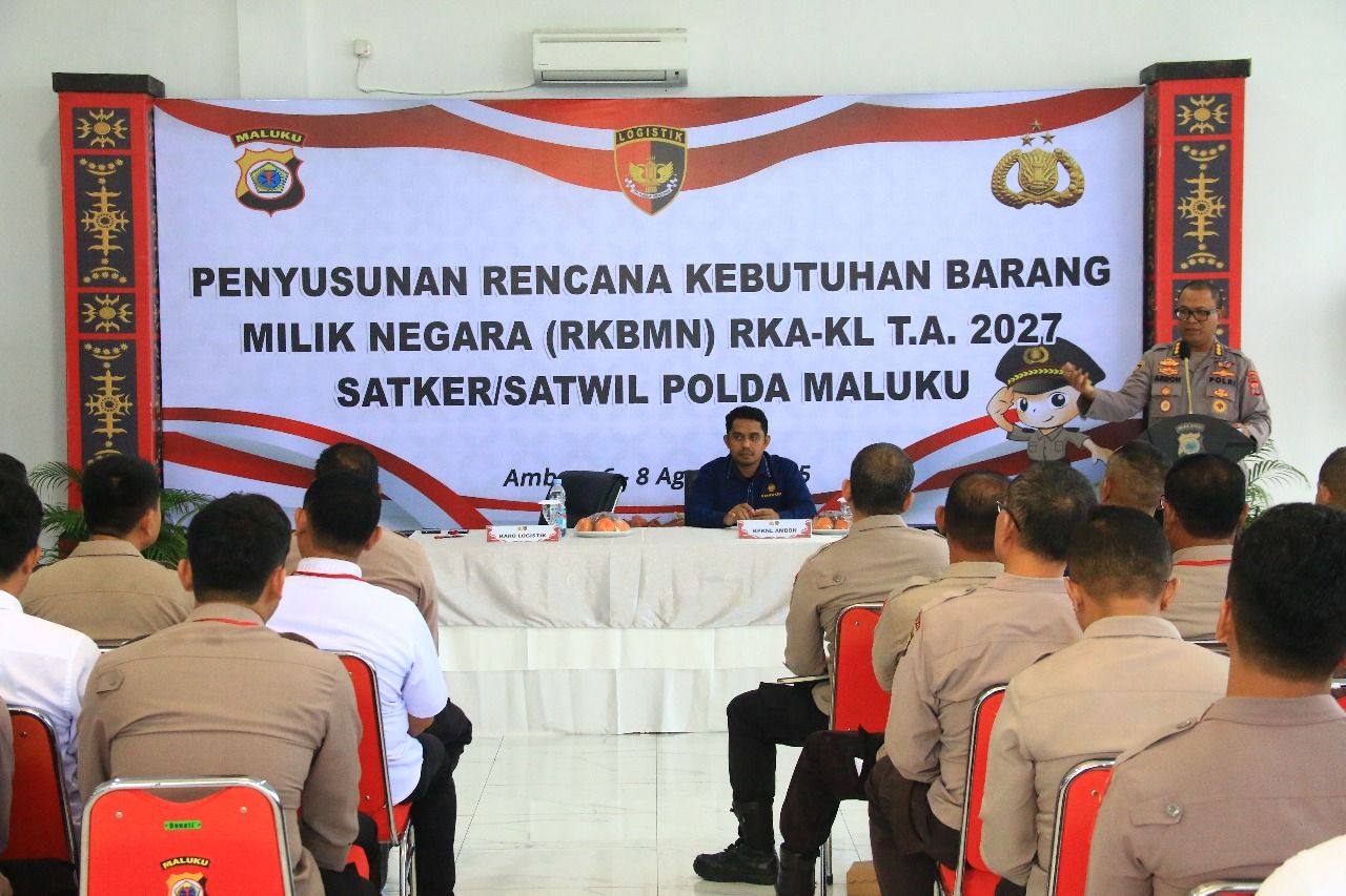 Susun RKBMN 2027, Karo Log Polda Maluku Ingatkan Pentingnya Penyusunan Kebutuhan BMN