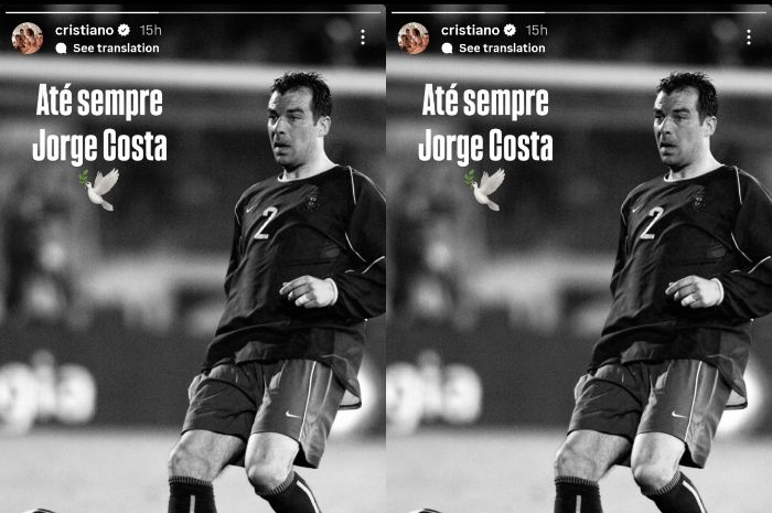 Cristiano Ronaldo Beri Penghormatan Kepada Jorge Costa di Akun Instagramnya: Selamanya Jorge!