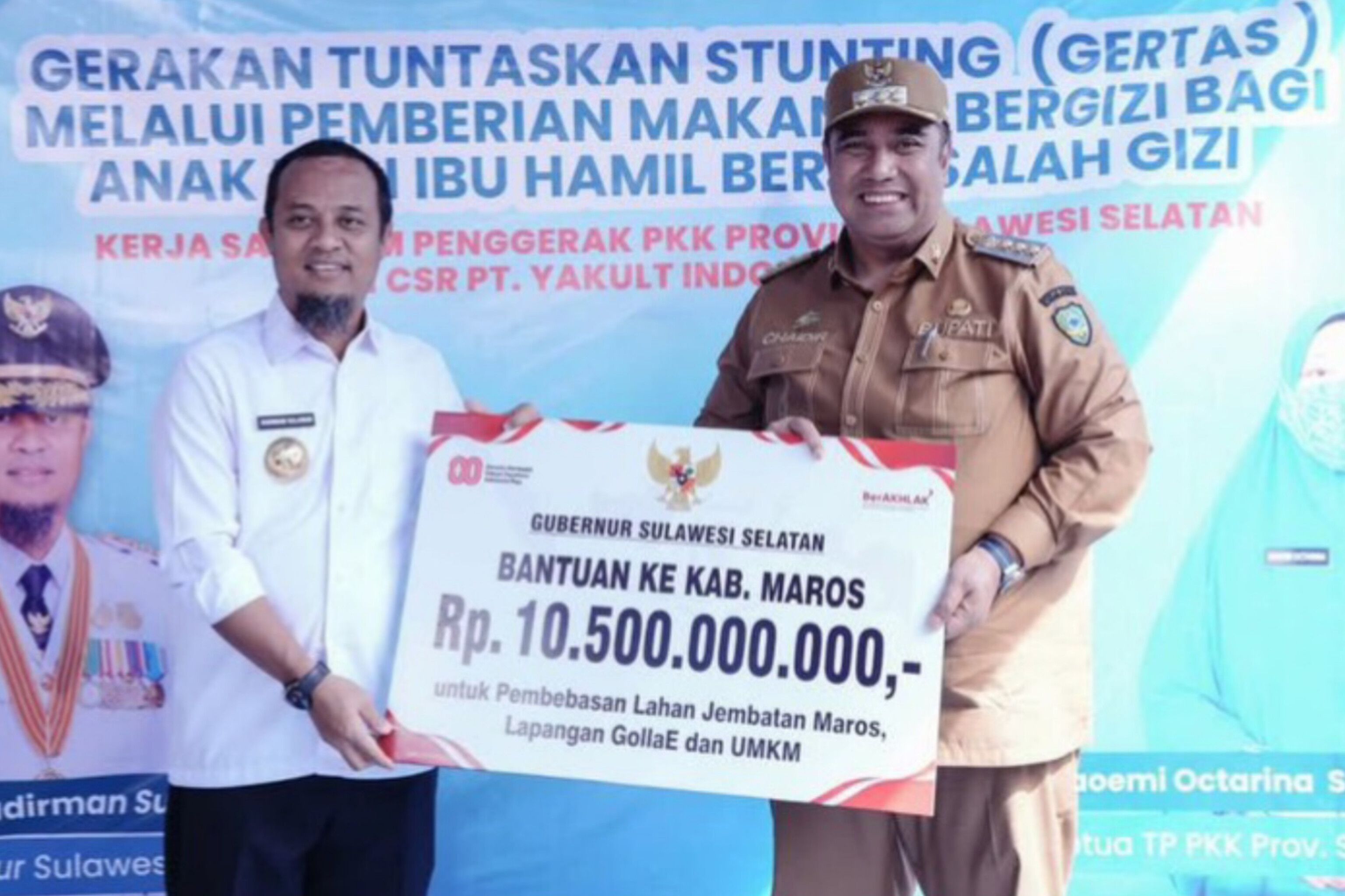 Gubernur Sulsel Kucurkan Rp 10,5 M untuk Infrastruktur dan Stunting di Maros