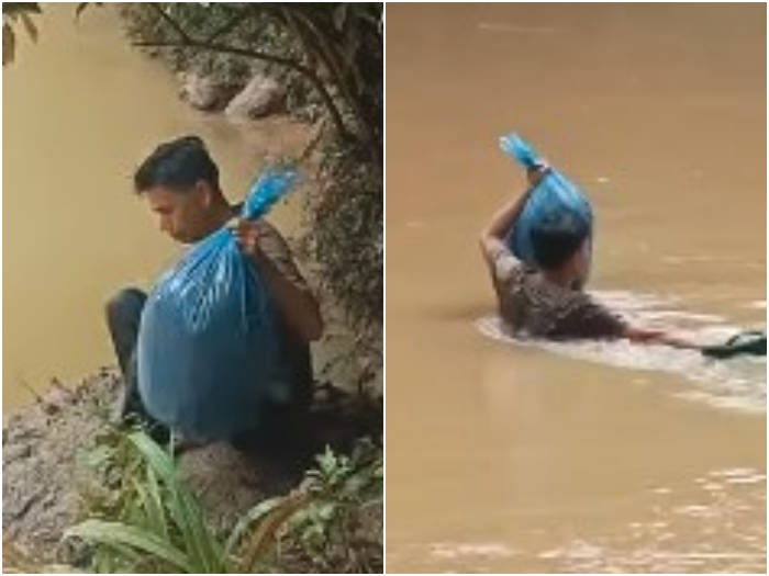 Demi Menikahkan Pasangan, Penghulu Ini Nekat Berenang Seberangi Sungai di Pasaman Sumbar
