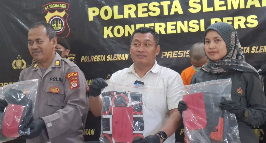 Sejoli Mahasiswa Asal Temanggung dibekuk Polresta Sleman Terlibat Kasus Pembunuhan Bayi Hasil Hubungan diluar Nikah