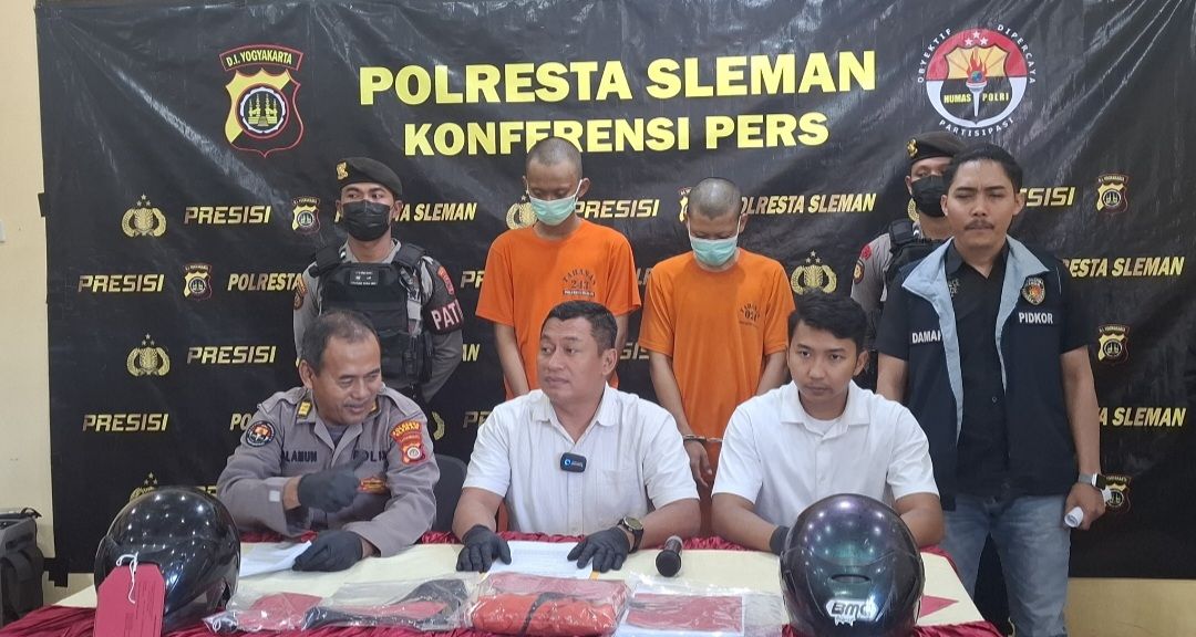 Polresta Sleman Ringkus Dua Pria Kasus Penganiayaan di Pandowoharjo