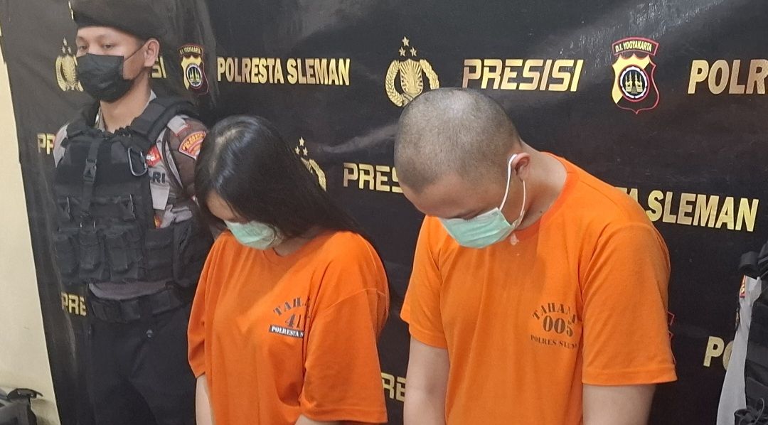 Sejoli Mahasiswa Asal Temanggung dibekuk Polresta Sleman Terlibat Kasus Pembunuhan Bayi Hasil Hubungan diluar Nikah