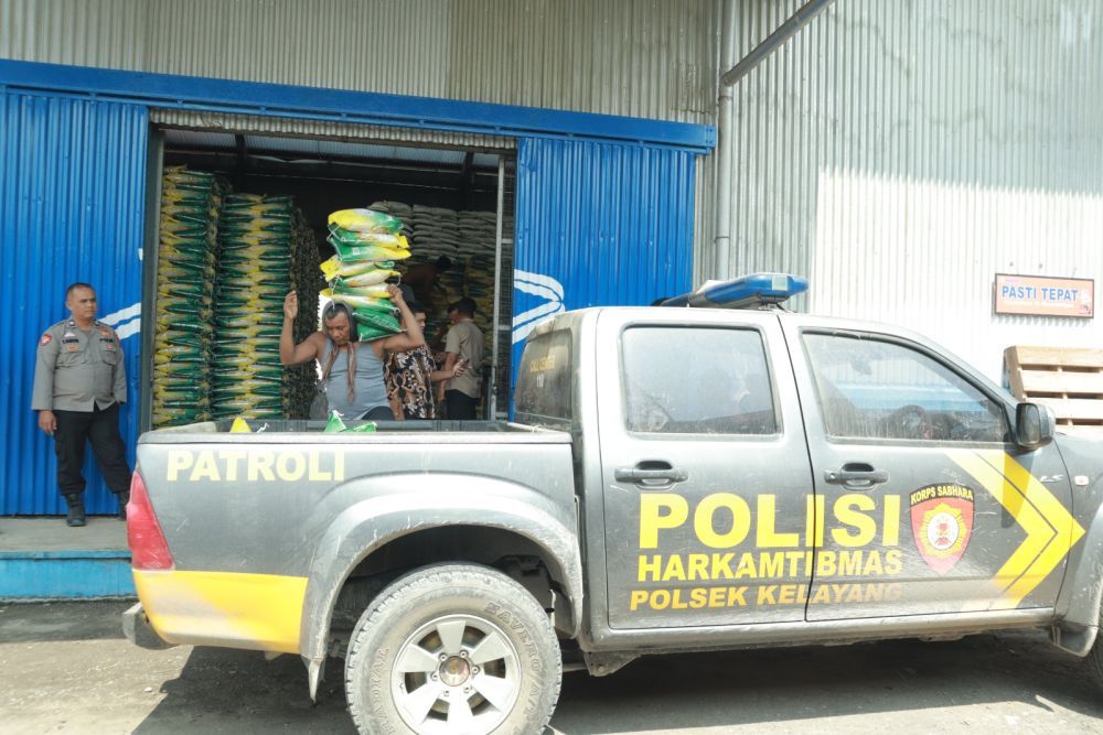 Polres Inhu Gelar Pasar Murah Serentak
