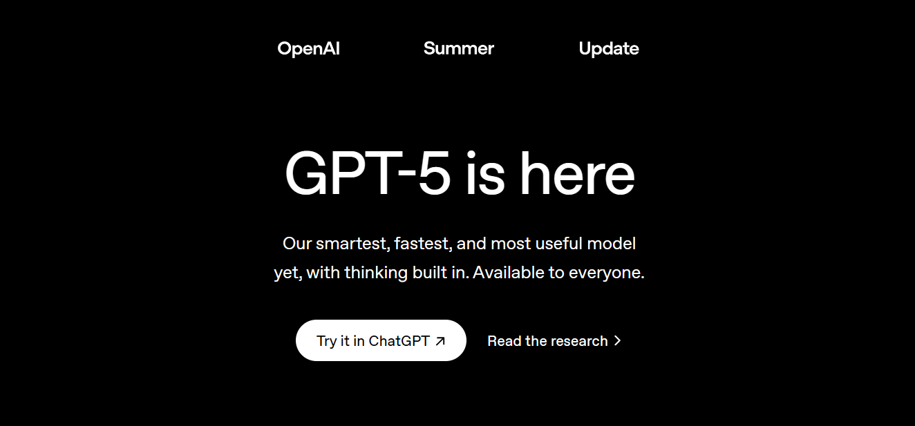 OpenAI Rilis GPT-5: Lebih Cepat, Cerdas dan Mampu Belajar Hidup