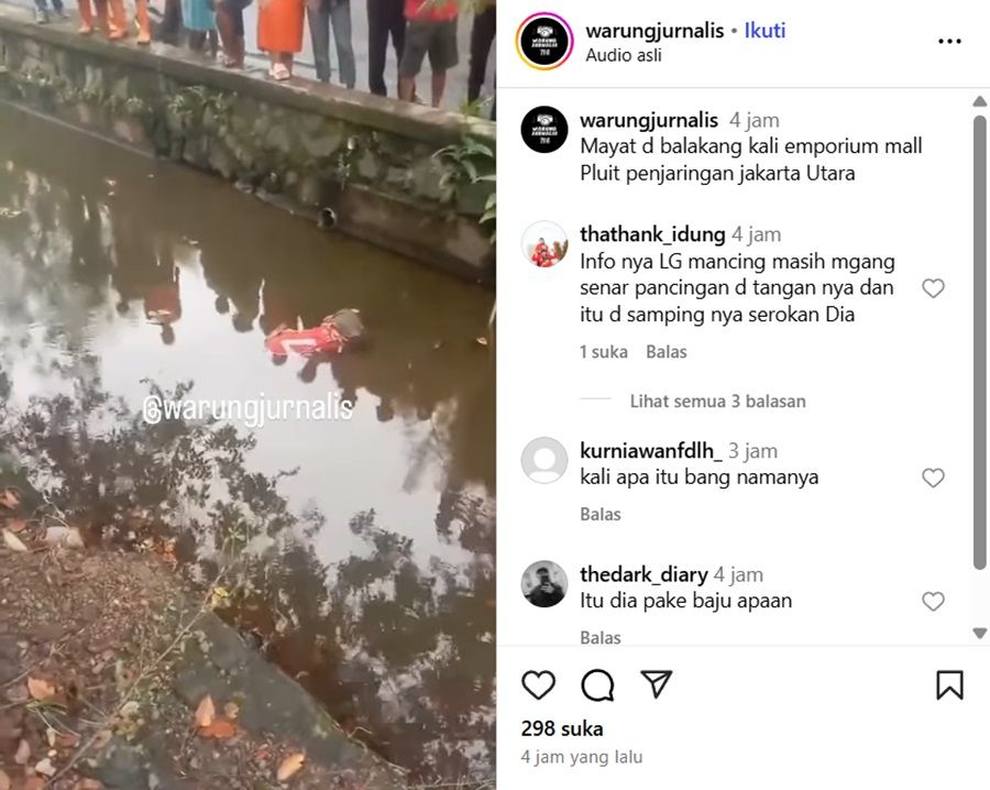 Viral Jasad Mengambang di Belakang Emporium Pluit Jakarta, Polisi Turun Tangan